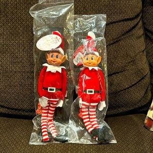 Brand New 2 Naughty Elves with Vinyl Faces